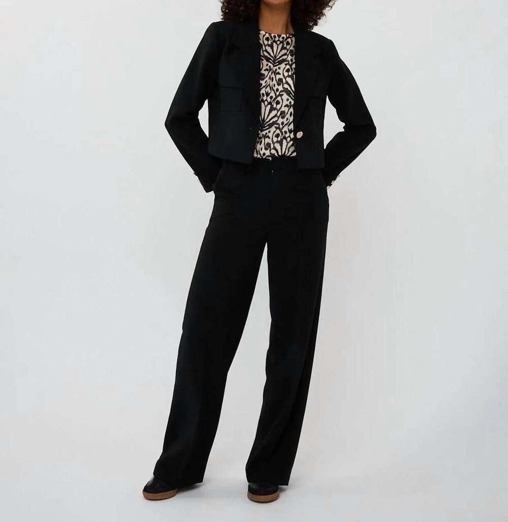 NEW ESQUALO short city blazer in black